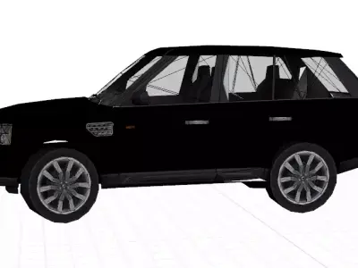 Black SUV Free 3D model
