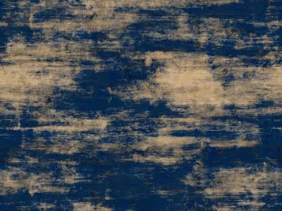 Old Small Wooden Paddle Boat 3D model