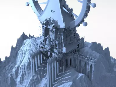 Tower Shrine of the Dark Gods 2  3D model