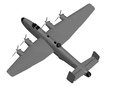 Handley Page Halifax 3D model purchase