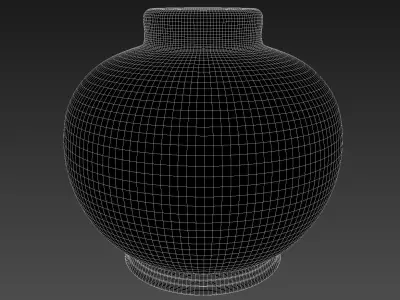Metallic Gray Vase Free 3D model
