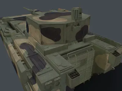 T-15 Barbaris pack two turrets new 57mm cannon and 30mm Low-poly 3D model