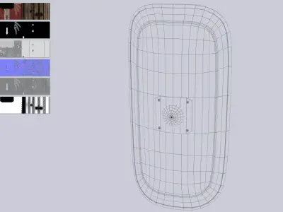 Scutum Low-poly 3D model