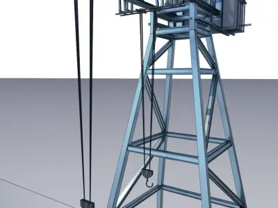 Dock Crane 3D model