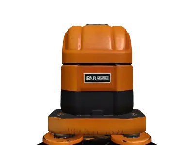 Industrial Floor Scrubber 3D Model 3D model