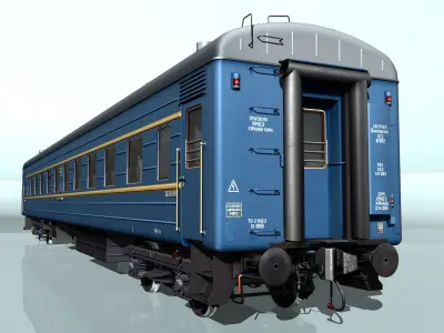 railcar CMV LVZ Low-poly 3D model