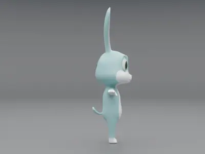 3D Bunny Cartoon 3D model