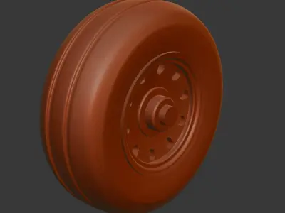 Aircraft Wheels - Landing Gear 3D print model