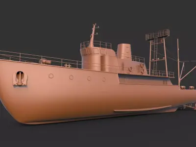 Ship Fishing mk4 3D print model