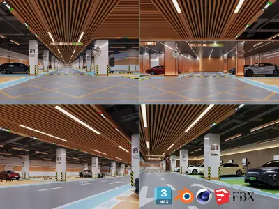 Underground Parking 3D model