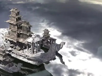 Chinese Treasure Ships 2 designs 3D model