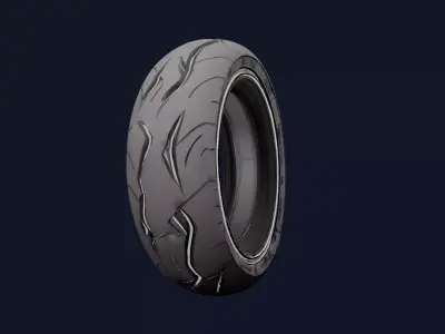 Vehicle Tyre 3D model by DailyAssets from CGTrader