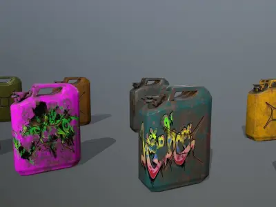 Jerry Can Low-poly 3D model