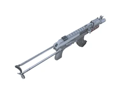 42-Crotzni-gun model 3d game ready model  Low-poly 3D model