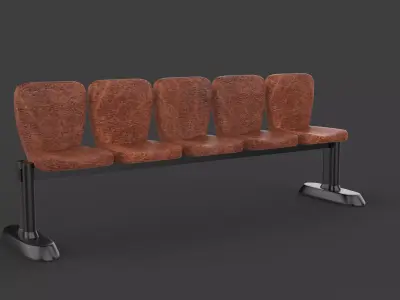 Waiting Room Chairs 3D model