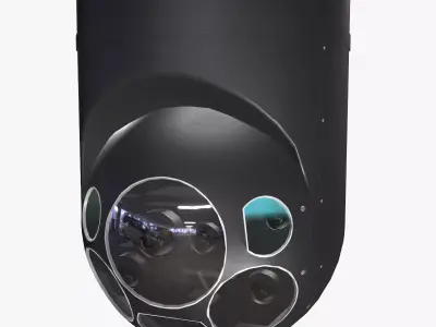  Camera FLIR Star Safire III Low-poly 3D model