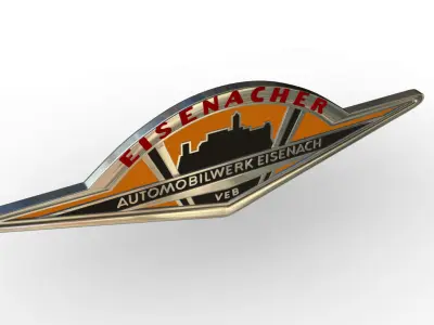 wartburg logo 3D model by 3dlogoman