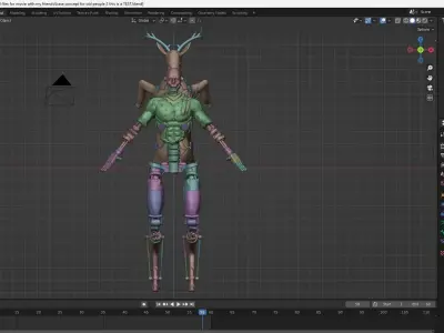 a cool character Free 3D model