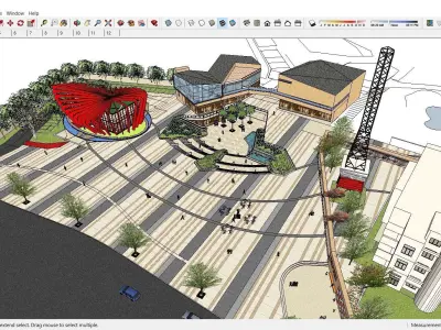 Sketchup Landscape Park J10 3D model