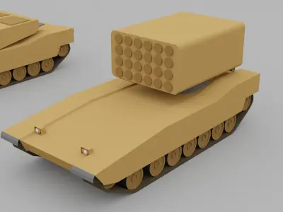 Low poly armored vehicles Free low-poly 3D model