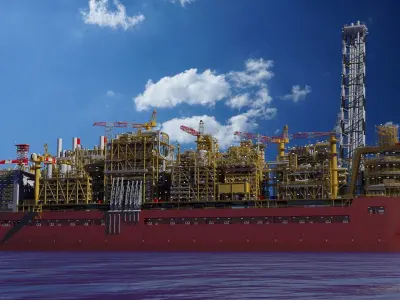 Shell prelude FLNG        3D model