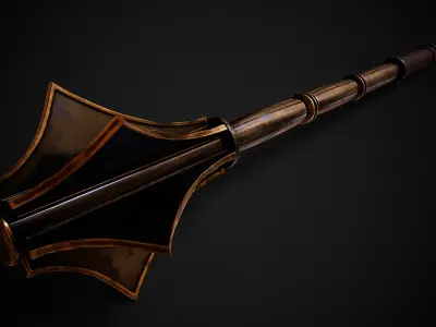 Forthright - Inquisitor Mace Low-poly 3D model