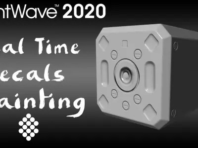 Decals Painter for LightWave 3D Free low-poly 3D model