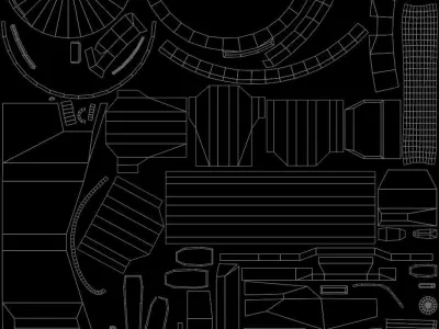 turret star wars cannon Free low-poly 3D model