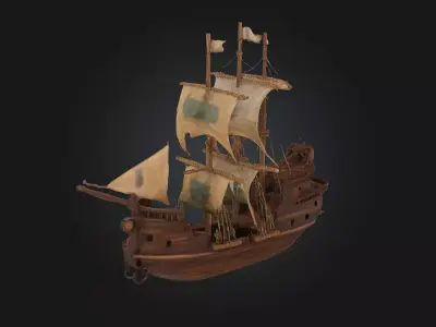 Majestic Voyage  Grand Sailing Adventure Diorama Package 3D model