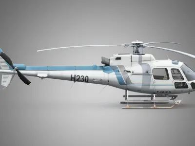 Eurocopter H125 Private 3D model