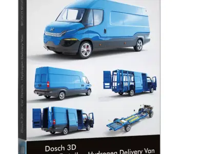 DOSCH 3D - Car Details - Hydrogen Delivery Van 3D model
