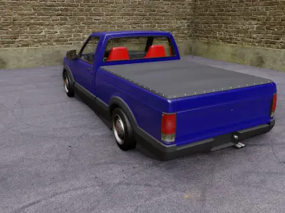 GMC syclone Low-poly 3D model