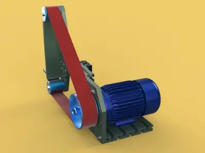 BELT GRINDER SANDER ABRASIVE POLISHER EDGES SHARPENER 3D model