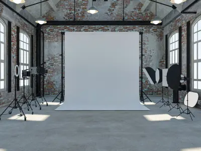 Loft Photo Studio 3D model