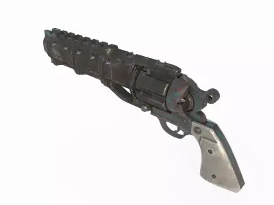 19th century magic revolver 3D model