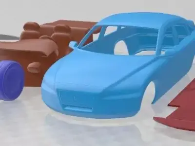 Volvo ECC 1992 Printable Car  3D print model