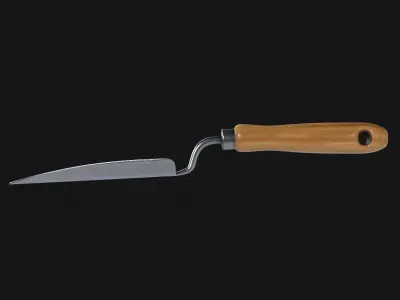 Trowel garden spatula Low-poly 3D model