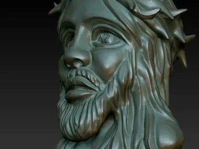 jesus bust 3D model