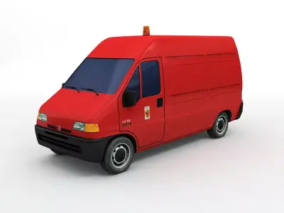  Citreon Jumper Van Low-poly 3D model