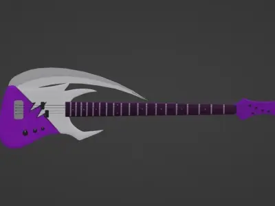 Guitar Scythe 3D model