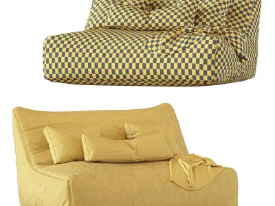 Levi Bean Bag sofa 3D model