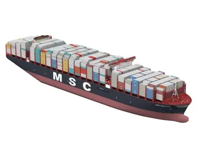 Gulsun-class container ship 3D model