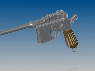 Mauser C96 3D model buy