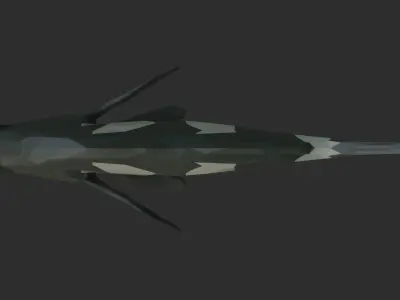 Low Poly Black Drum Low-poly 3D model