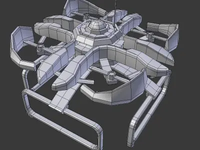 Warehouse Drone  Low-poly 3D model