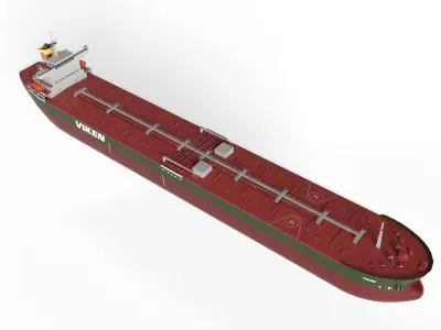 Tanker Panamax  Low-poly 3D model