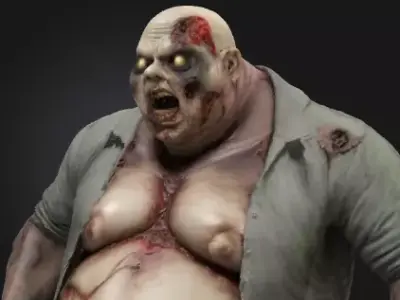 Undead Zombie 3D Model Realistic Horror Figure Free 3D print model get