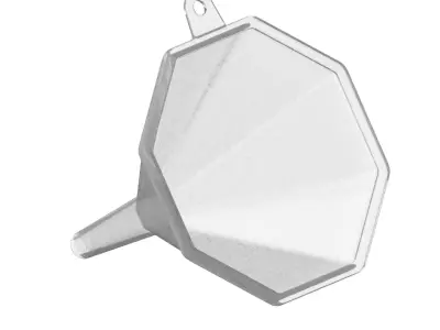 Transparent Octagonal Funnel 3D model