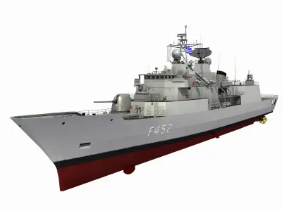 MEKO 200 GREEK HYDRA CLASS FRIGATE HS HYDRA 3D model