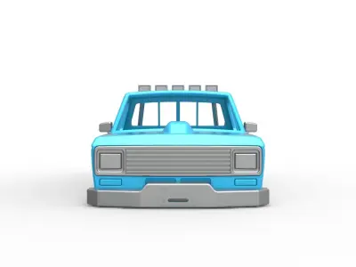 Shell of vintage Ranger Monster Truck Scale 1 to 25 3D print model